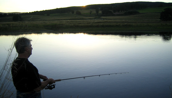 Dad Fishing in Scotland